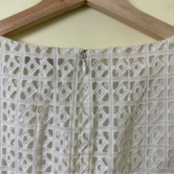 NWT Madewell White Eyelet Sleeveless Dress Size 6 - Picture 3 of 10